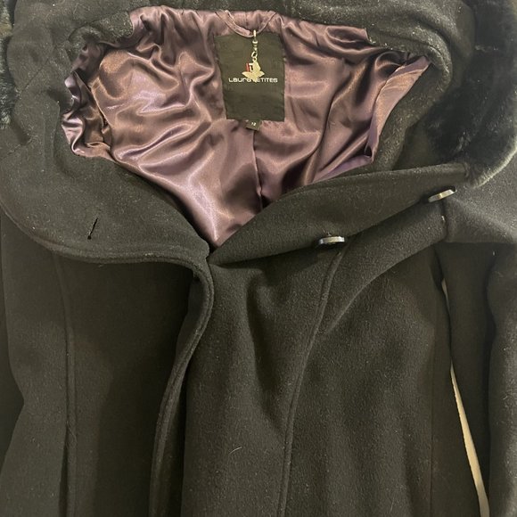 Laura Petites Wool Winter Blend Coat Size 12 - Picture 3 of 6